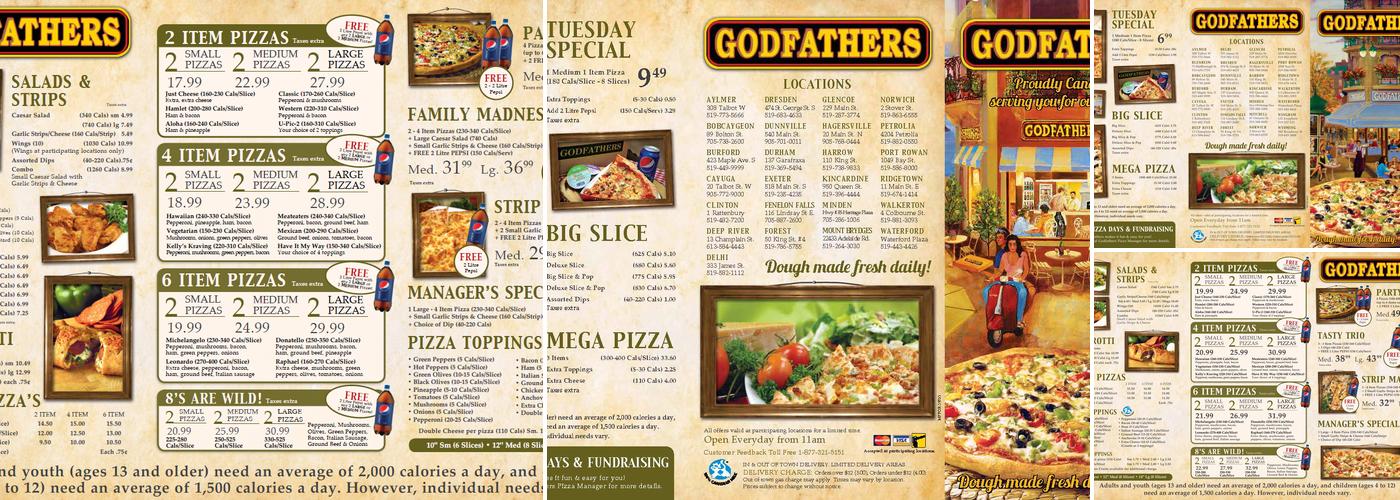 Godfathers Pizza - Hagersville Menu