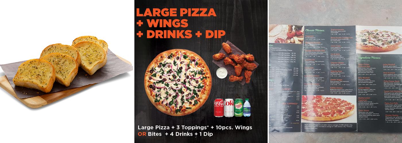 Pizza Pizza Menu