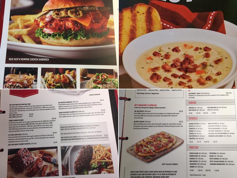 Boston Pizza Menu