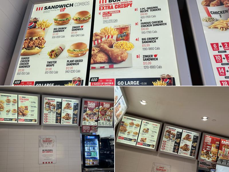 KFC Menu