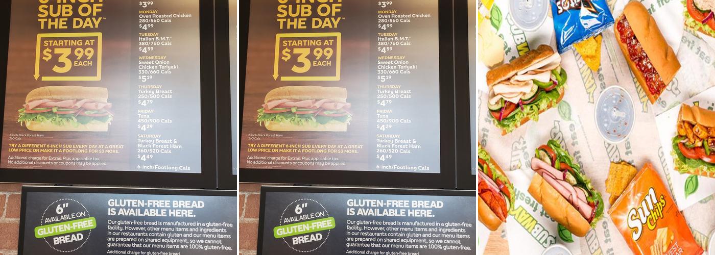 Subway Menu