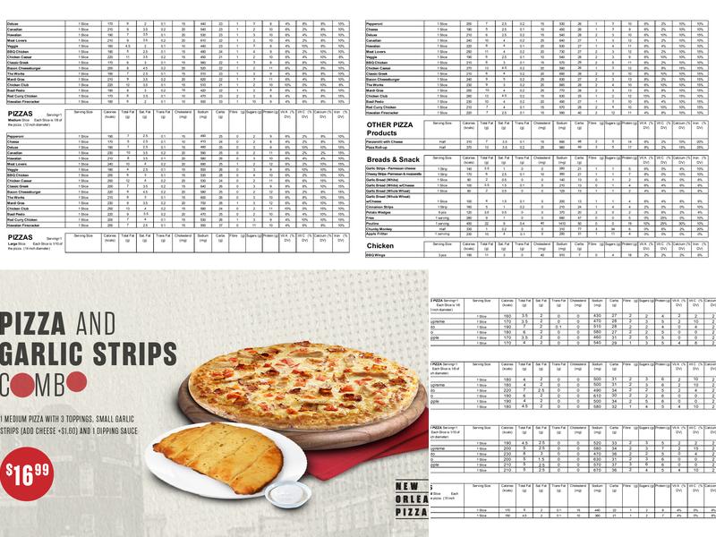 New Orleans Pizza Menu