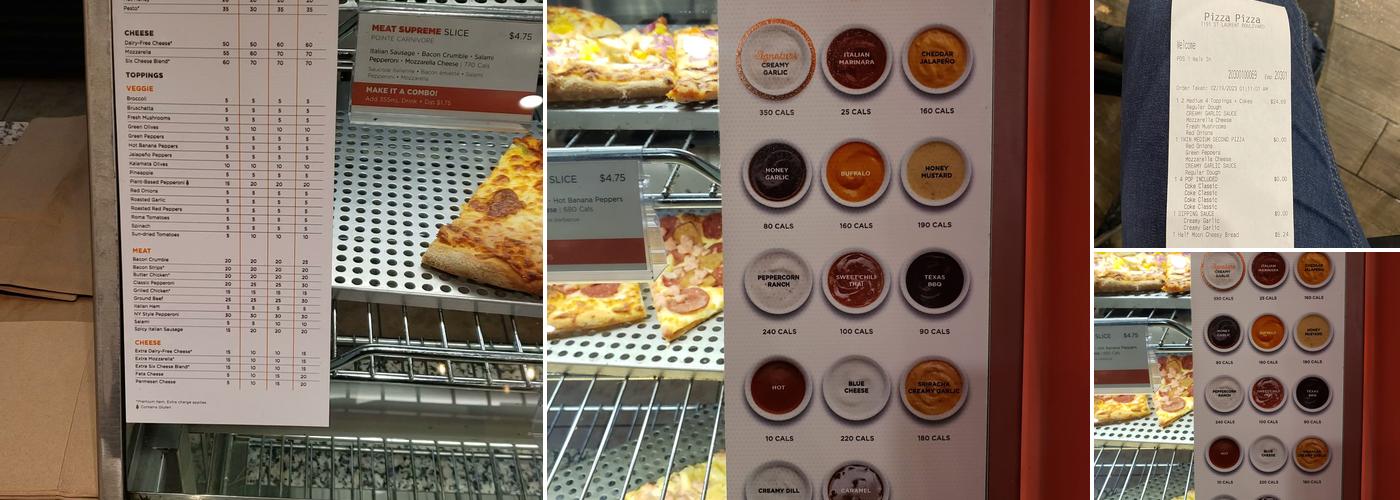 Pizza Pizza Menu