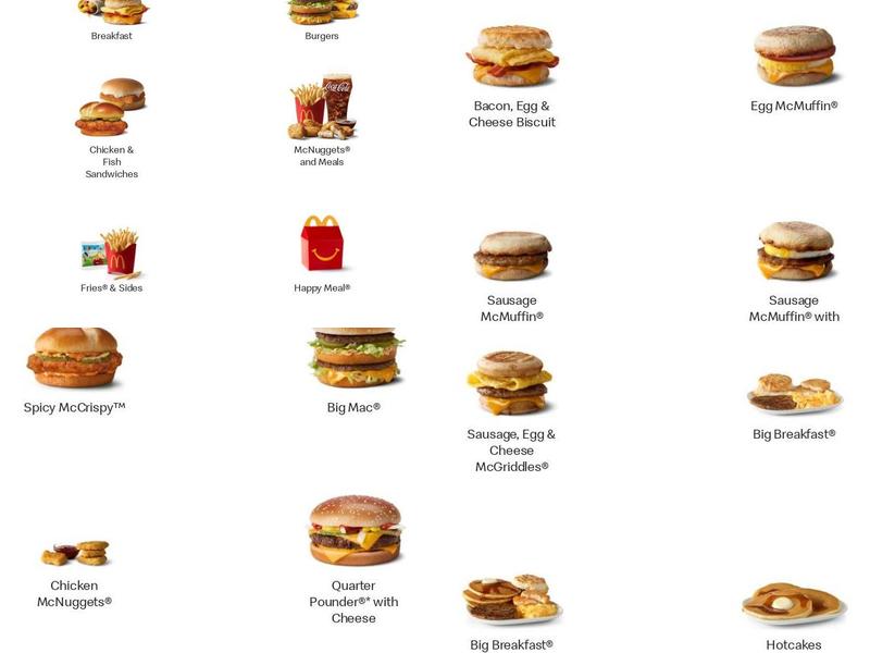 McDonald's Menu