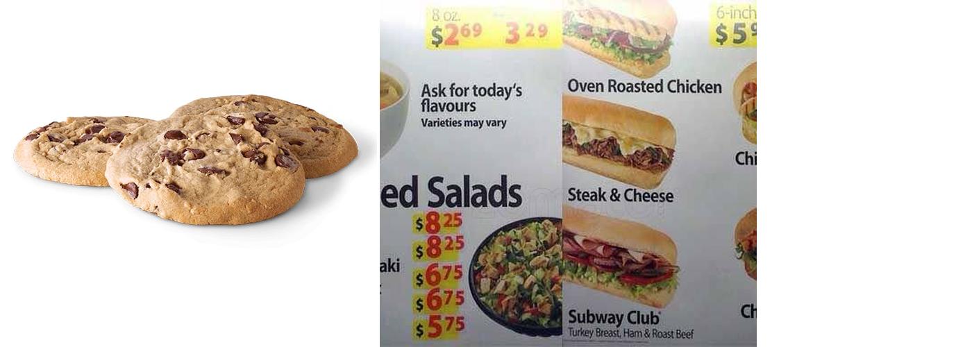 Subway Menu