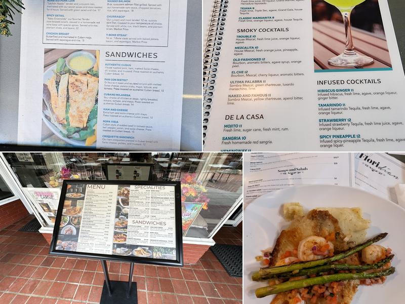 D'Floridian Menu