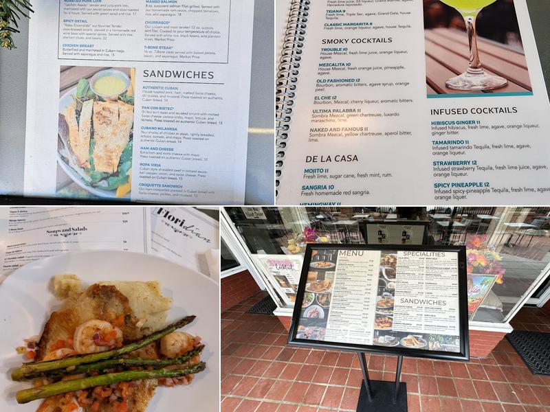 D'Floridian Menu
