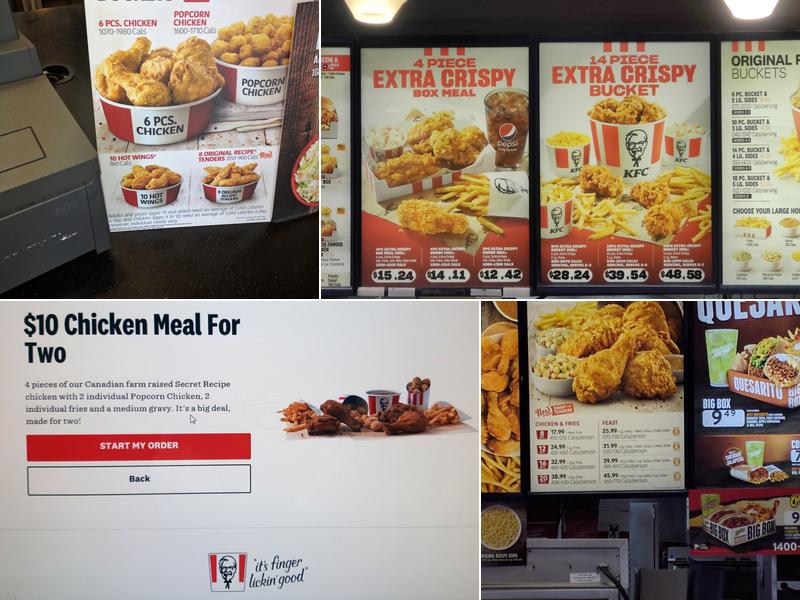 KFC Menu