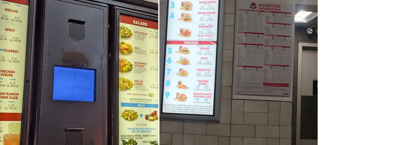 Wendy's Menu