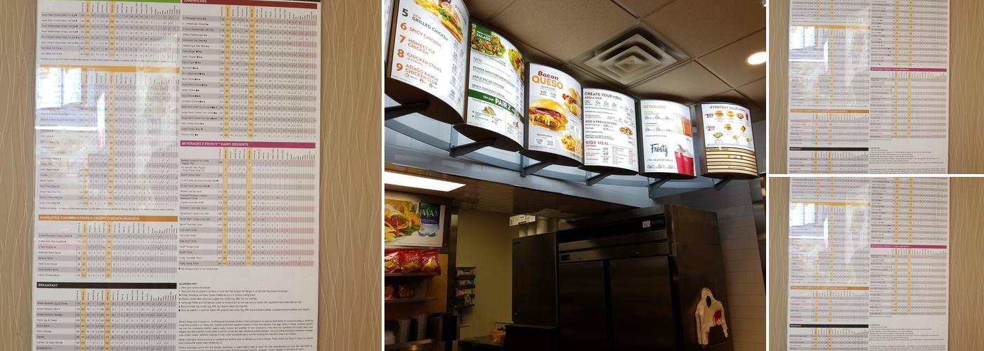Wendy's Menu