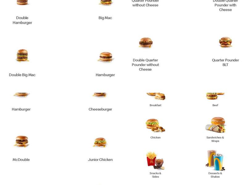 McDonald's Menu