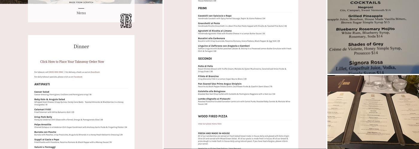 Pasqualino Menu