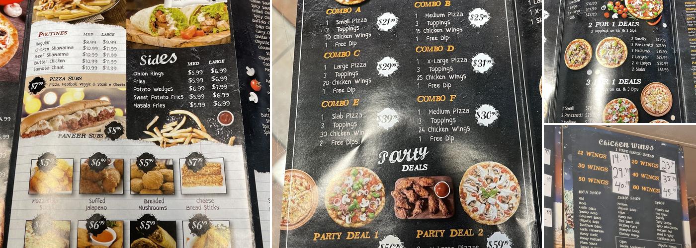 Lava Pizza & Wings Menu