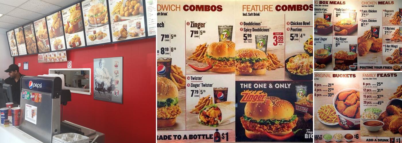 KFC Menu