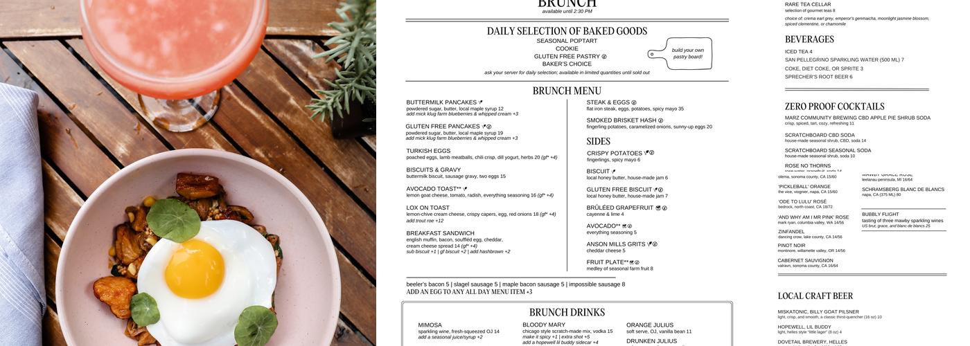 SCRATCHBOARD KITCHEN Menu