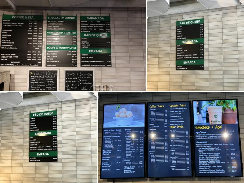 PiniPico Coffee Menu