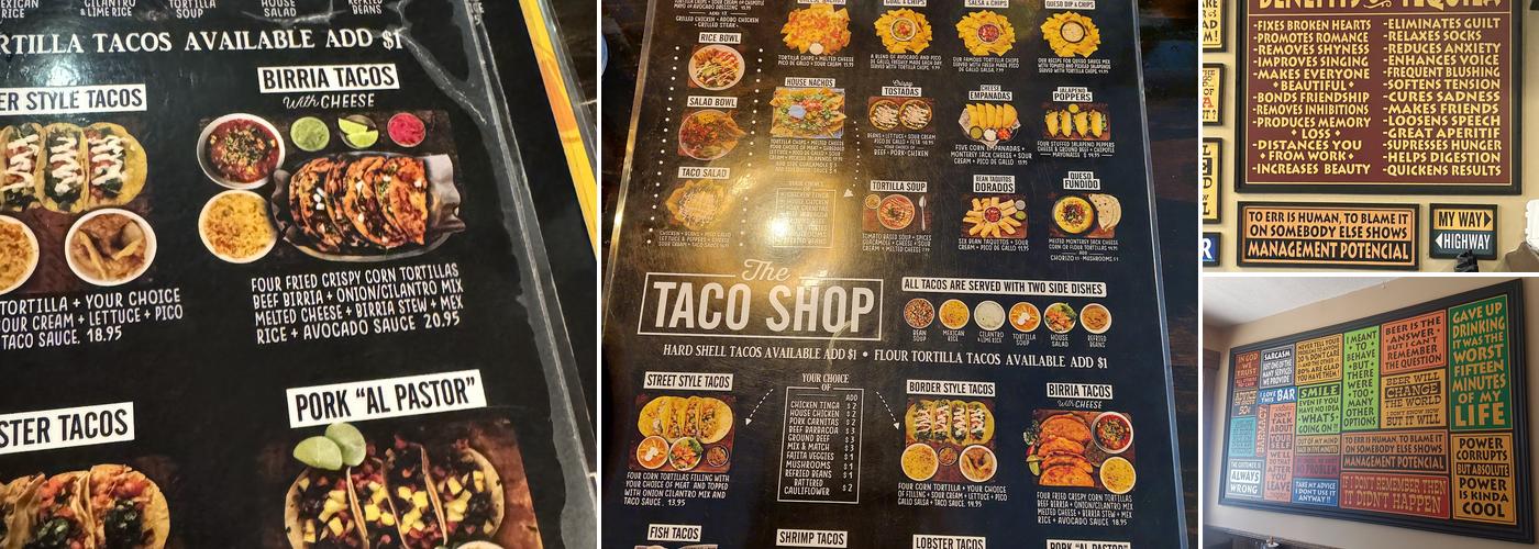 Made In Mexico Newmarket Menu