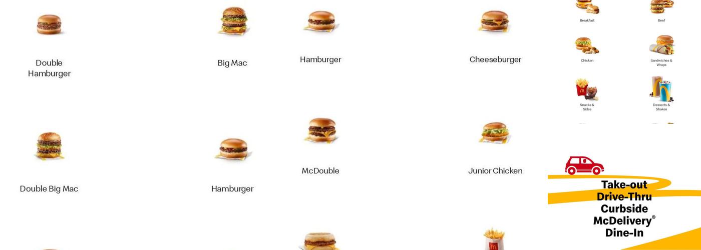McDonald's Menu