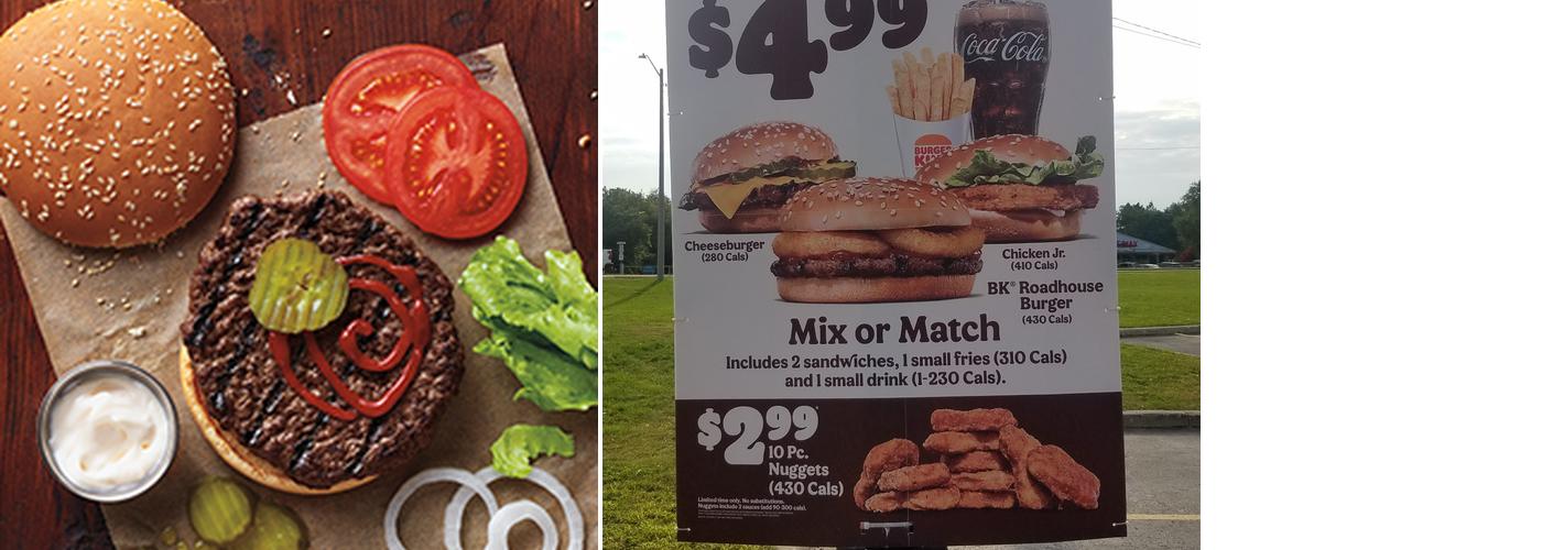 Burger King Menu