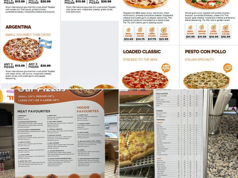 Pizza Pizza Menu