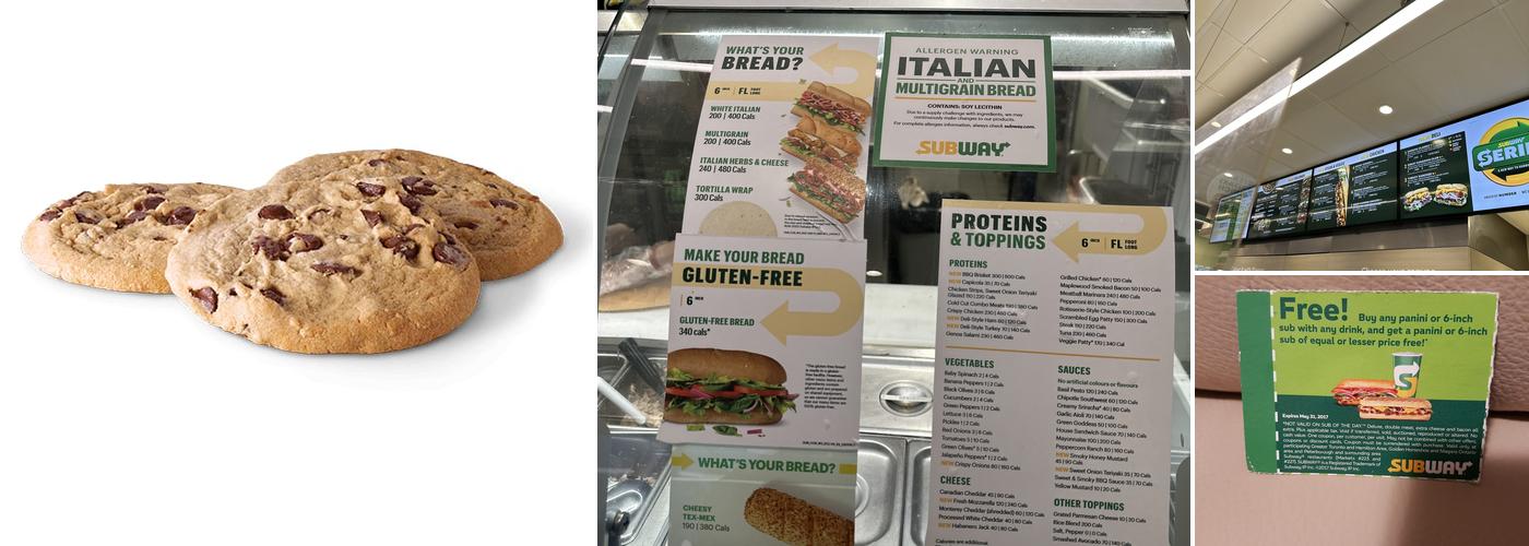 Subway Menu