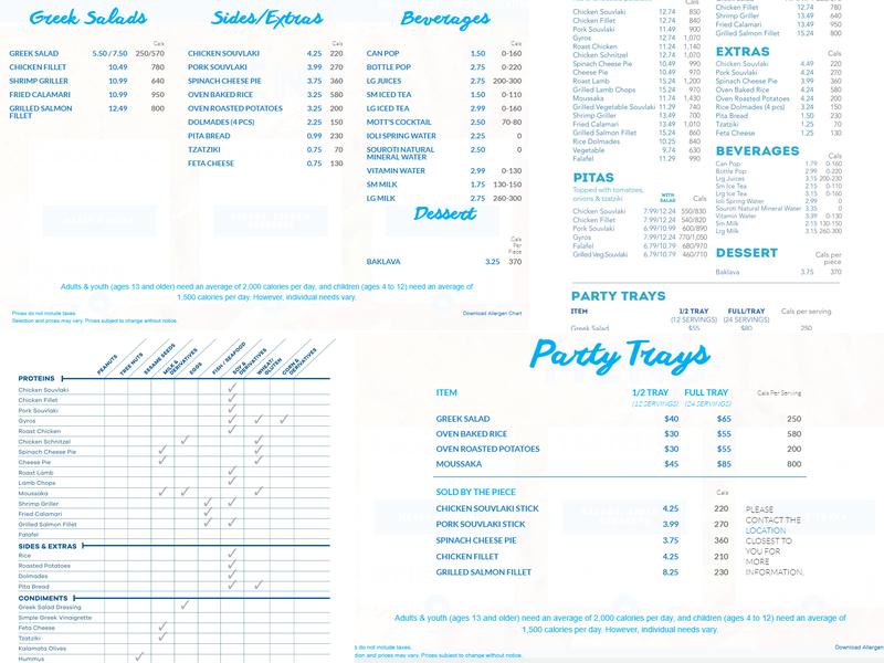 Jimmy The Greek Menu