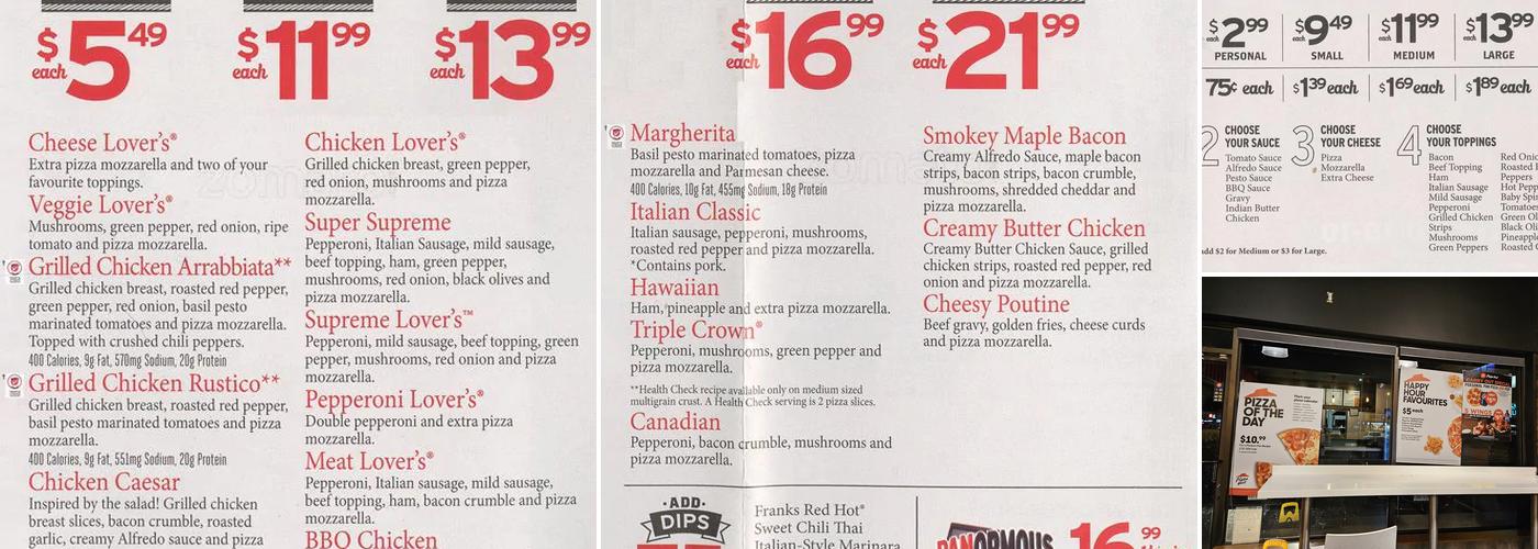 Pizza Hut Menu