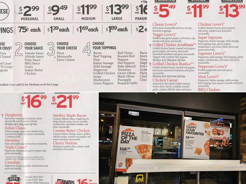Pizza Hut Menu