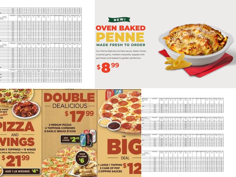 241 Pizza Menu
