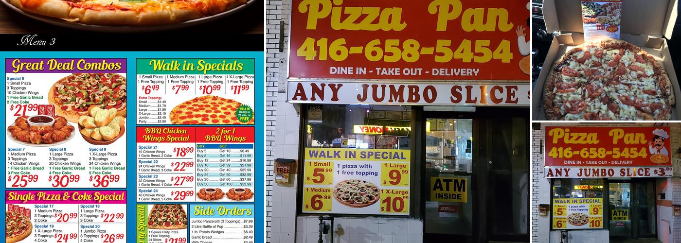 Pizza Pan Menu