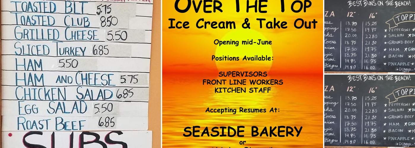 Seaside Bakery Menu