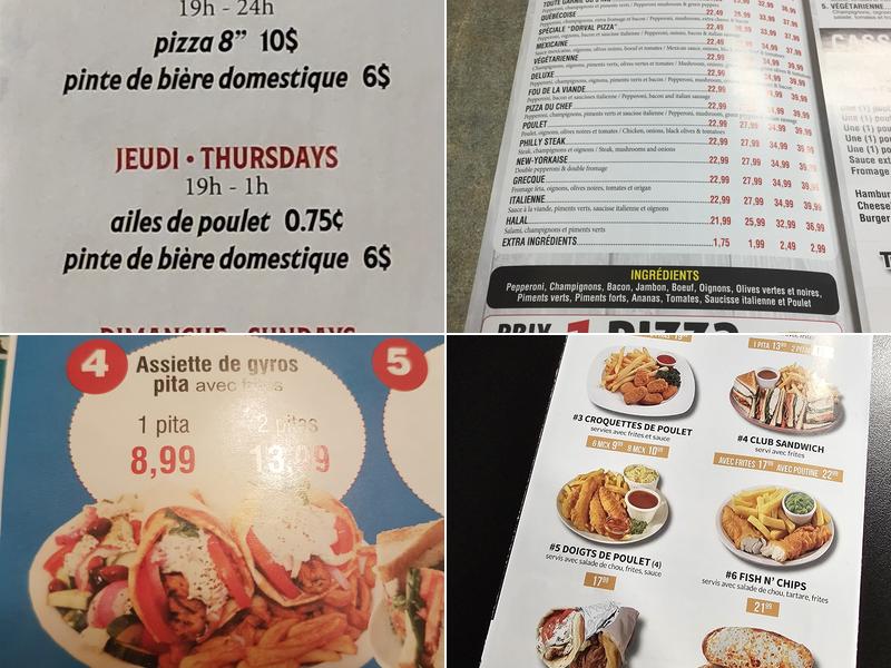 Resto Le Vieux Gusta Dorval Menu