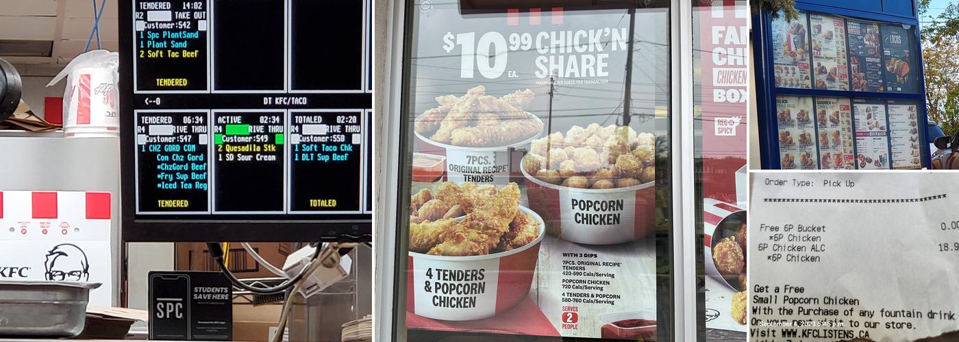 KFC Menu