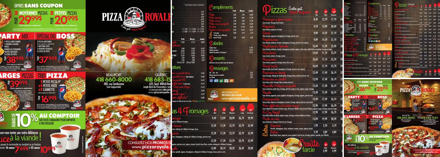 Pizza Royale Menu