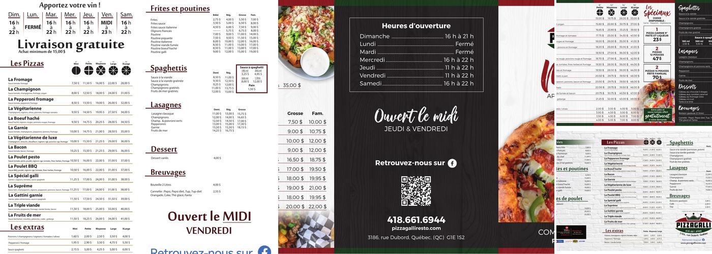 Pizzagalli Giffard Enr Menu