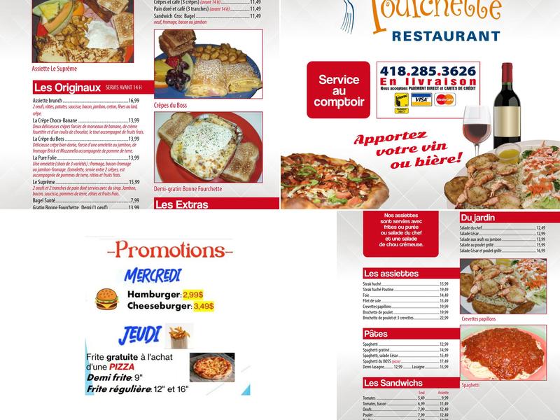 Restaurant La Bonne Fourchette Menu