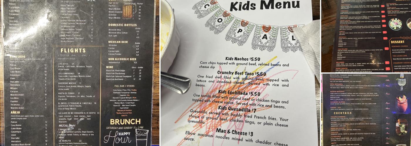 Copal Menu