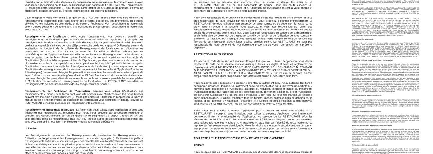 Pizzéria Paquet Sainte-Catherine Menu