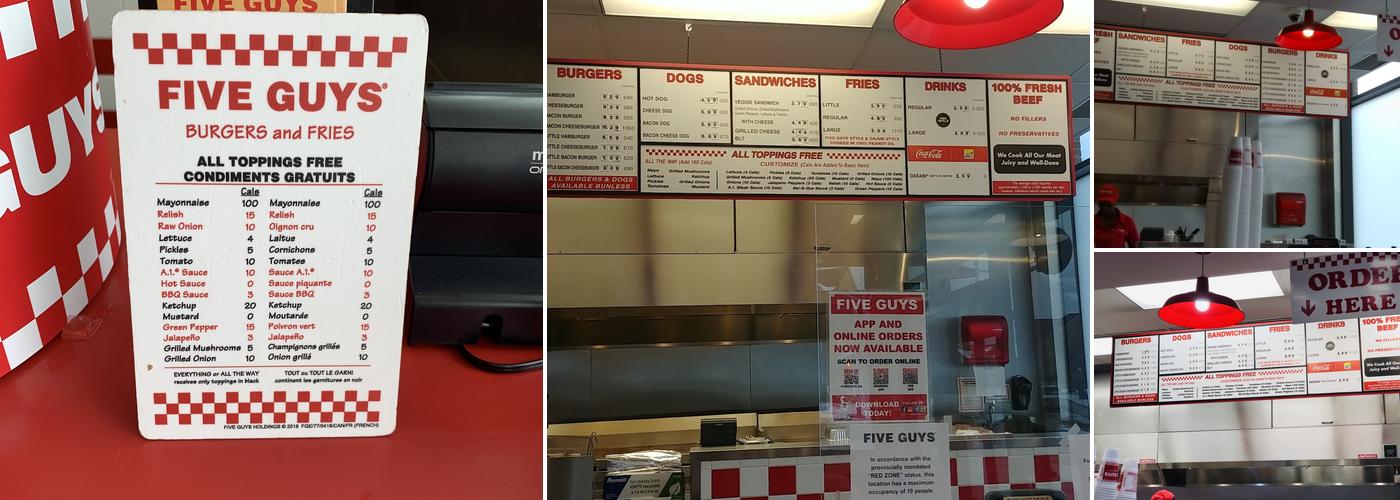 Five Guys Menu