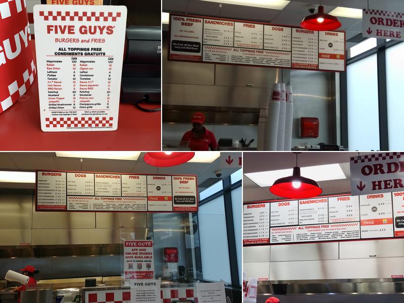 Five Guys Menu