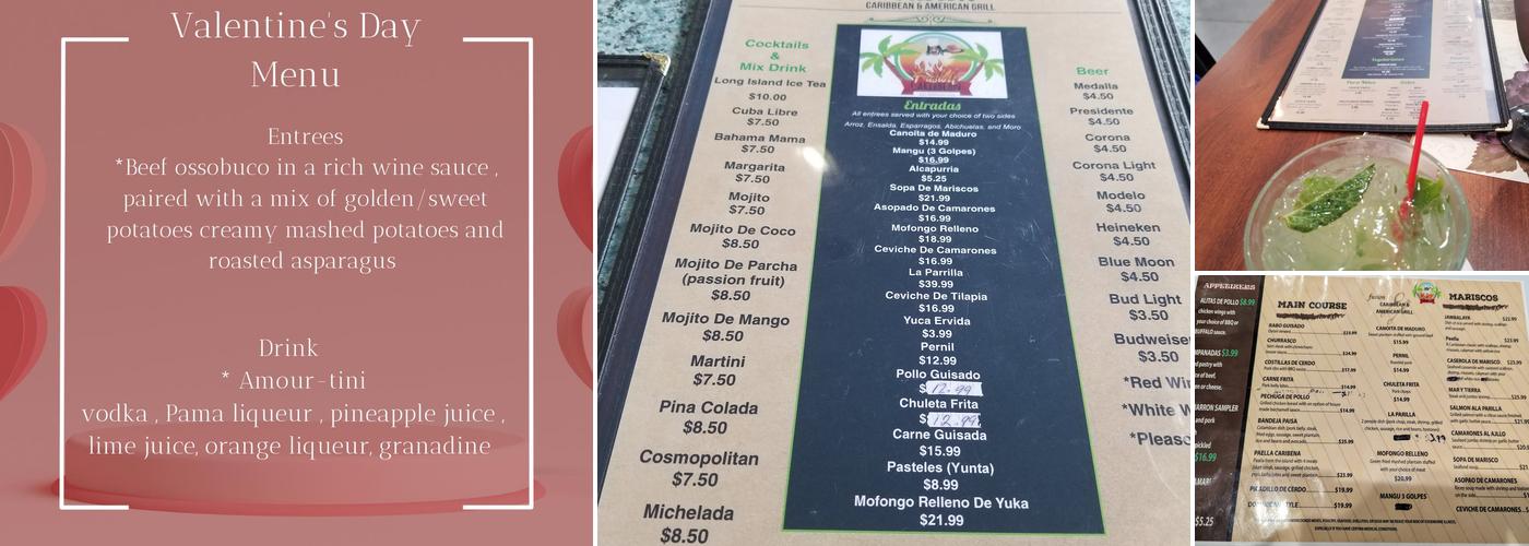 Fusion Caribbean & American Grill Menu