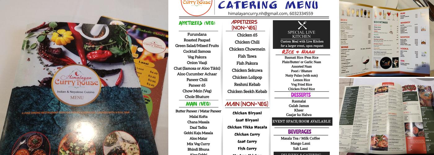 Himalayan Curry House Menu