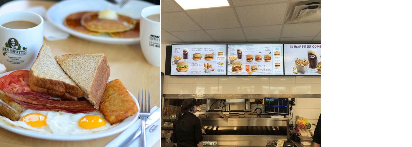 A&W Canada Menu