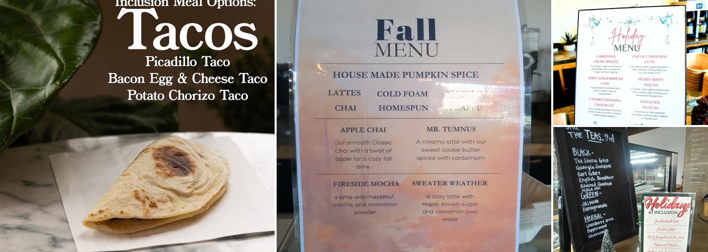 Inclusion Coffee Menu