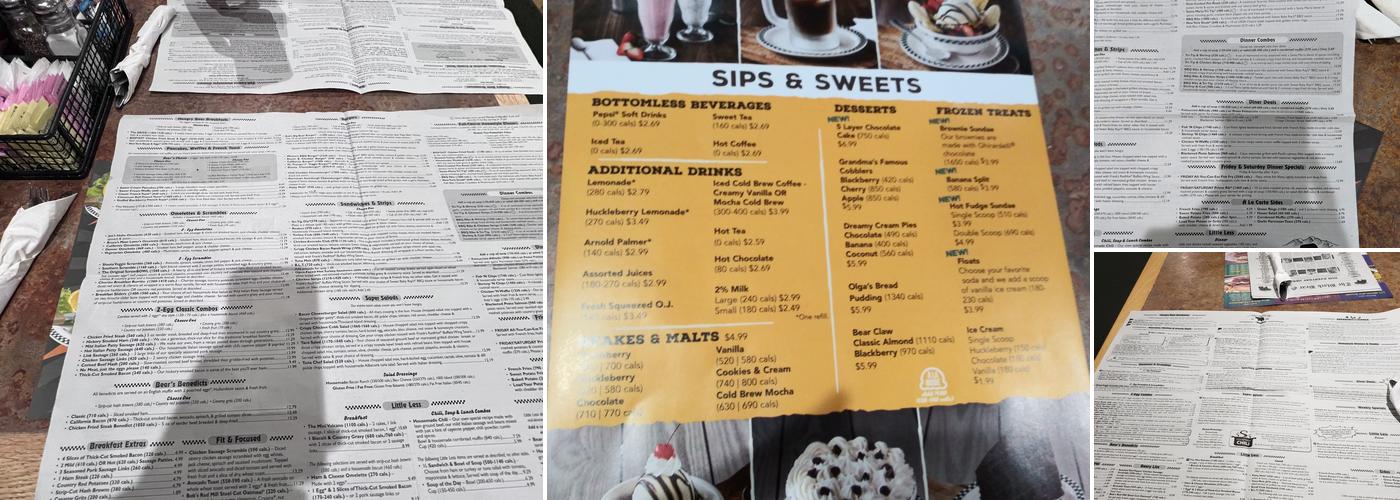 Black Bear Diner Cypress Menu
