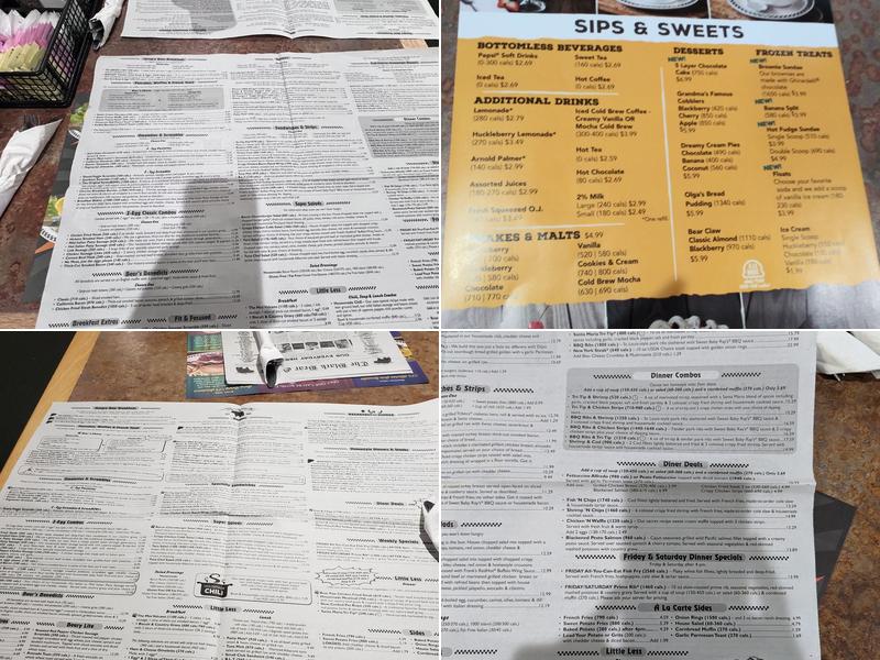 Black Bear Diner Cypress Menu