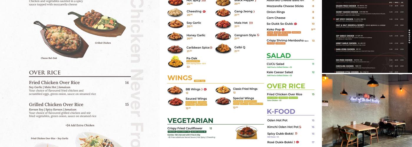 bb.q Chicken Menu