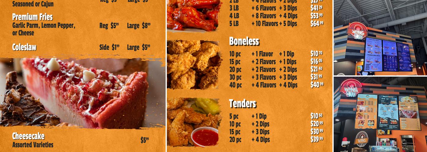Wing Snob Menu