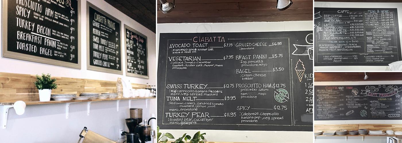 Caffe Francesco Menu