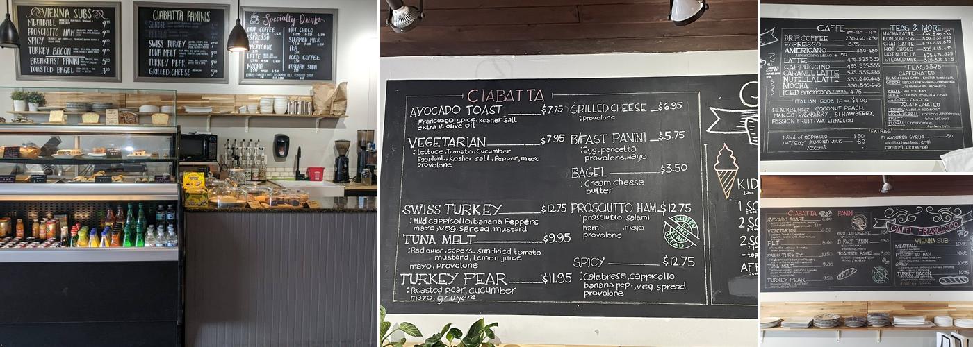 Francesco's Menu